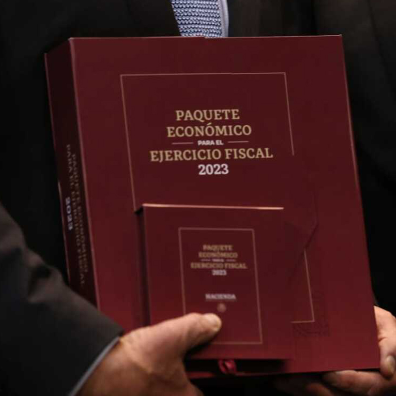 La Secretaría de Hacienda y Crédito Público entrega Paquete Económico 2023 al Congreso