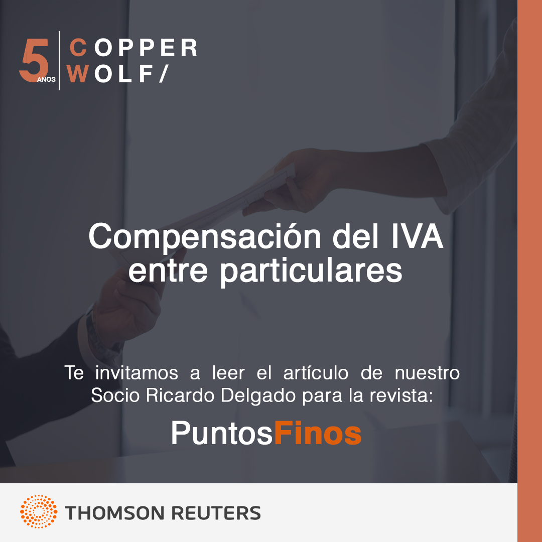 Publicación en Puntos Finos / Compensación del IVA entre particulares